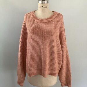American Eagle Drop Shoulder Salmon Sweater Size XXLarge